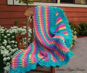 Rainbow Baby Blanket Free Crochet Pattern