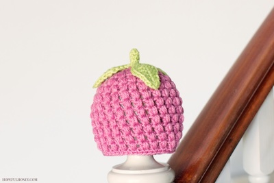 Raspberry Baby Hat Free Crochet Pattern
