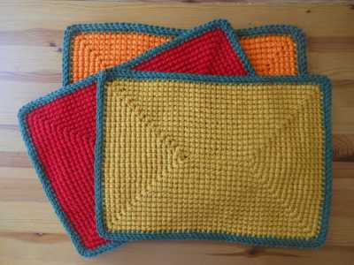 Rectangle Placemat Free Crochet Pattern