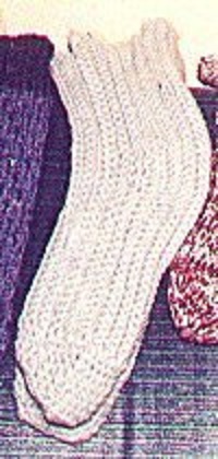 Ribbed Socks Free Crochet Pattern