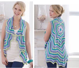 Rippling Vest Free Crochet Pattern