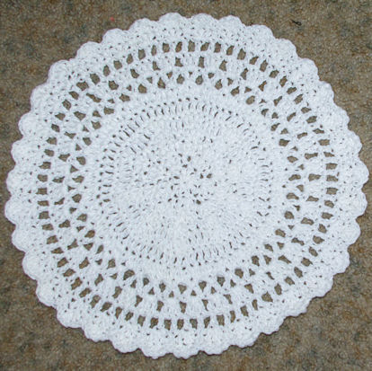 Round Placemat Free Crochet Pattern