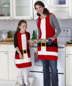 Santa Apron Free Crochet Pattern