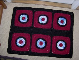Scrap Squares Rug Free Crochet Pattern