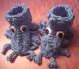 Sea Creature Baby Booties Free Crochet Pattern