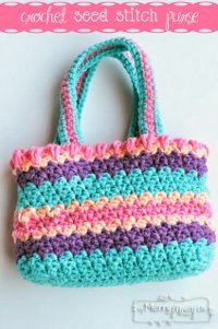Seed Stitch Summer Purse Free Crochet Pattern