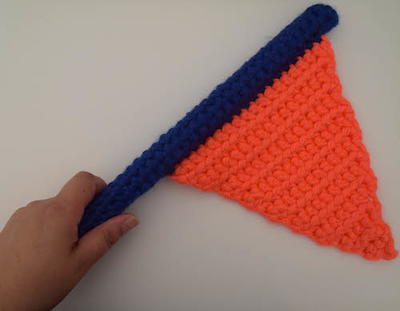 Seventh Inning Stretch Flag Free Crochet Pattern