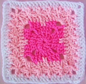 Shades of Pink Square Free Crochet Pattern