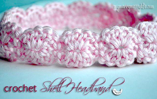 Shell Headband Free Crochet Pattern