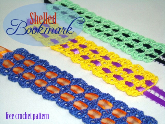 Shelled Bookmark Free Crochet Pattern