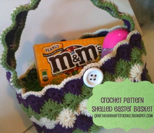 Shelled Easter Basket Free Crochet Pattern
