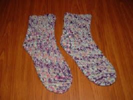 Shelled Sock Free Crochet Pattern