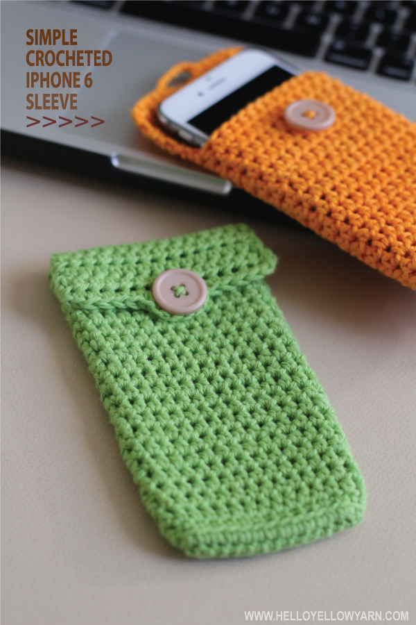 Simple iPhone Sleeve Free Crochet Pattern
