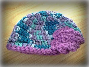 Single Skein Baby Beanie Free Crochet Pattern