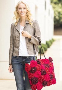Smell the Roses Tote Free Crochet Pattern