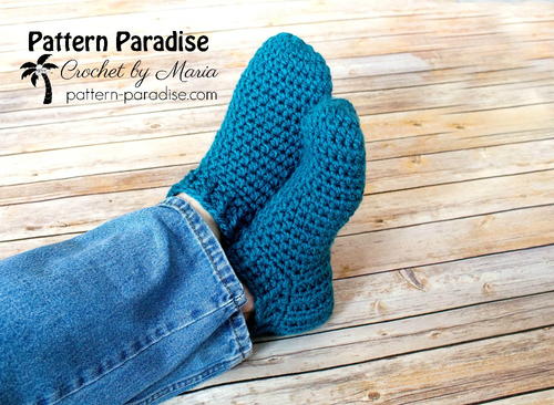 Snappy Slippers Free Crochet Pattern
