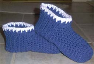 Snow Kissed Slippers Free Crochet Pattern