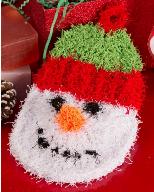 Snowman Scrubby Free Crochet Pattern