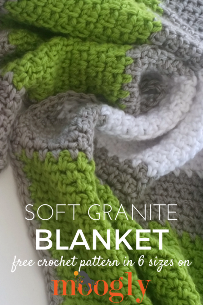 Soft Granite Blanket Free Crochet Pattern