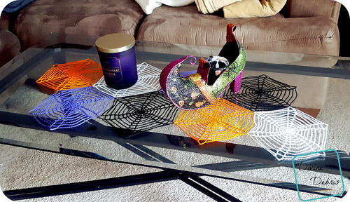 Spiderwebs Table Runner Free Crochet Pattern