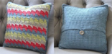 Spike Pillow Cover Free Crochet Pattern
