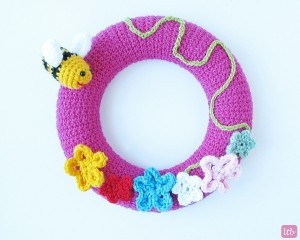 Spring Wreath Free Crochet Pattern