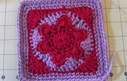 Star of David Granny Square Free Crochet Pattern