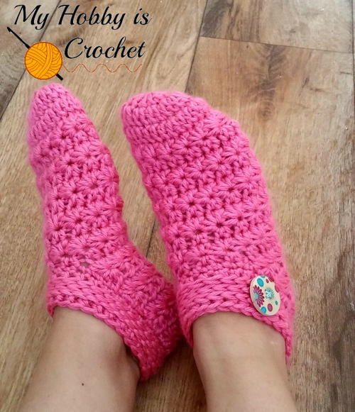 Starlight Slippers Free Crochet Pattern