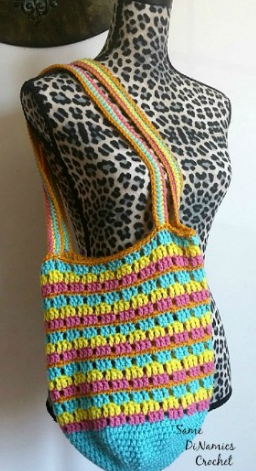 Summer Stripes Bag Free Crochet Pattern
