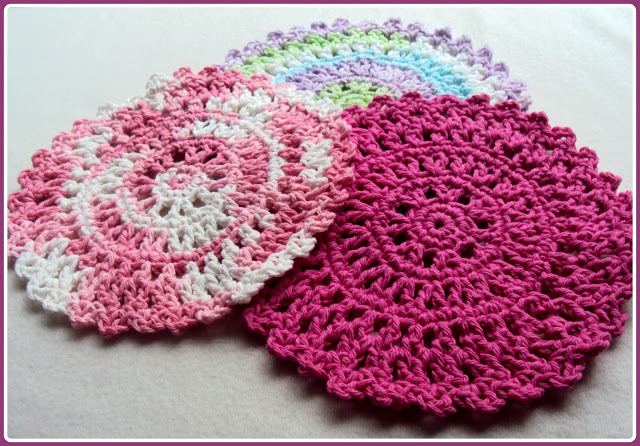 Sun Catcher Dishcloth Free Crochet Pattern