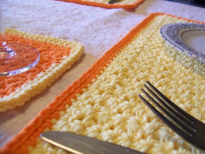 Sunrise Placemat Free Crochet Pattern