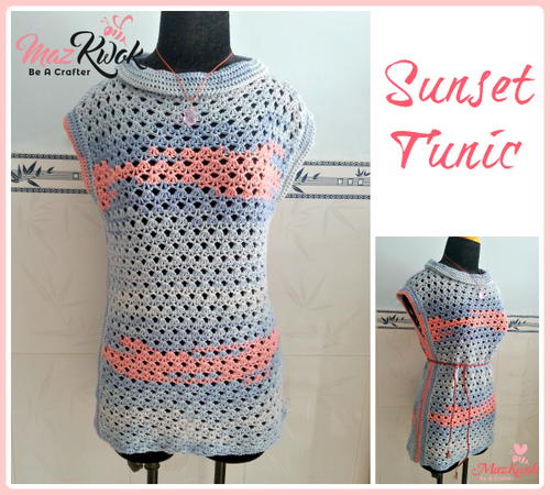 Sunset Tunic Top Free Crochet Pattern