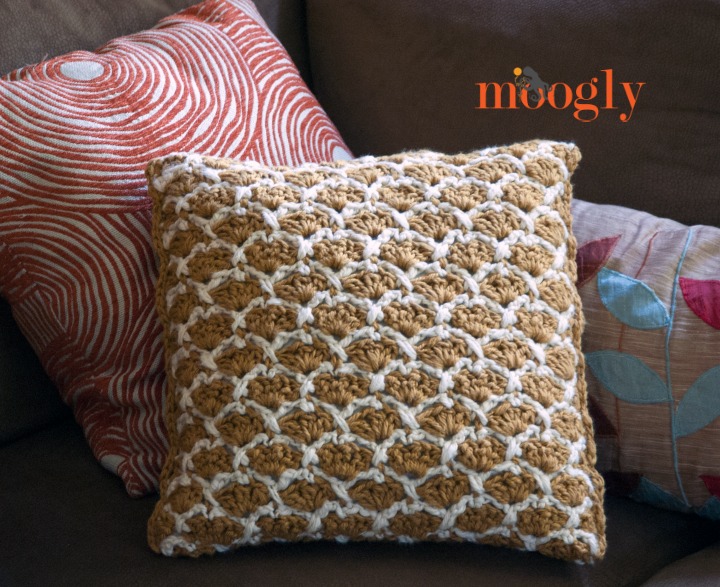 Sunshine Lattice Pillow Free Crochet Pattern