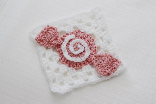 Sweet as Candy Granny Square Free Crochet Pattern