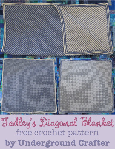 Tadley Diagonal Blanket Free Crochet Pattern