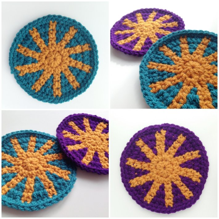 Tapestry Coasters Free Crochet Pattern