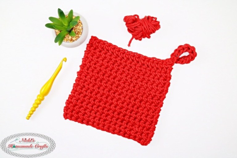 Thermal Stitch Potholder Free Crochet Pattern