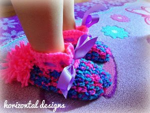 Toddler Slippers Free Crochet Pattern