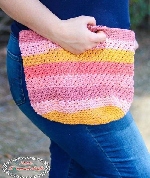Trinity Stitch Bag Free Crochet Pattern