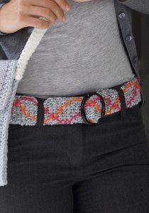 Tunisian Belt Free Crochet Pattern