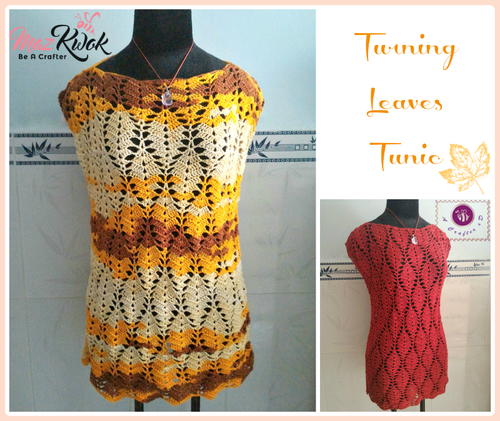 Turning Leaves Tunic Top Free Crochet Pattern