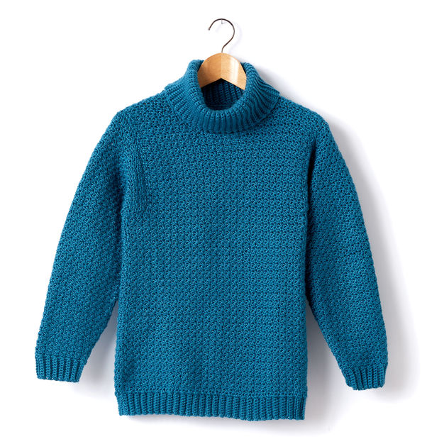 Turtleneck Sweater Free Crochet Pattern