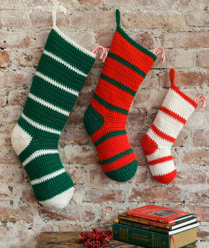 Waiting for Santa Stockings Free Crochet Pattern