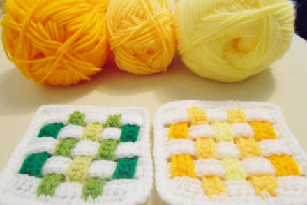 Weave Granny Square Free Crochet Pattern