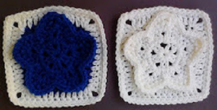 Winter Star Square Free Crochet Pattern