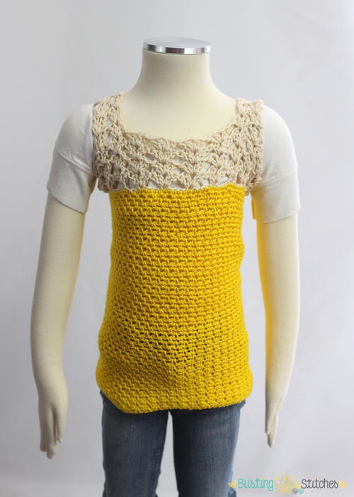 Yellow Top Free Crochet Pattern
