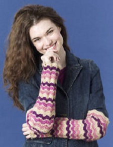 Zig Zag Arm Warmers Free Crochet Pattern