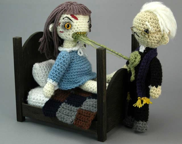 amigurumi exorcist playset