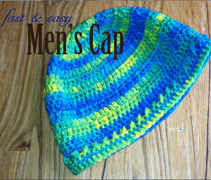 Men's Fast & Easy Cap Free Crochet Pattern