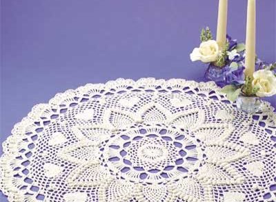 Romantic Pineapples Doily Free Crochet Pattern